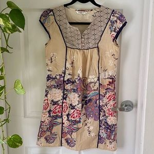NWOT Gipsy India 100% Cotton Embroidered Tunic Dress